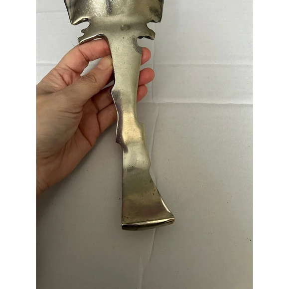 Metal Owl Spoon Rest Laddle Rest Silver Color - Picture 8 of 11